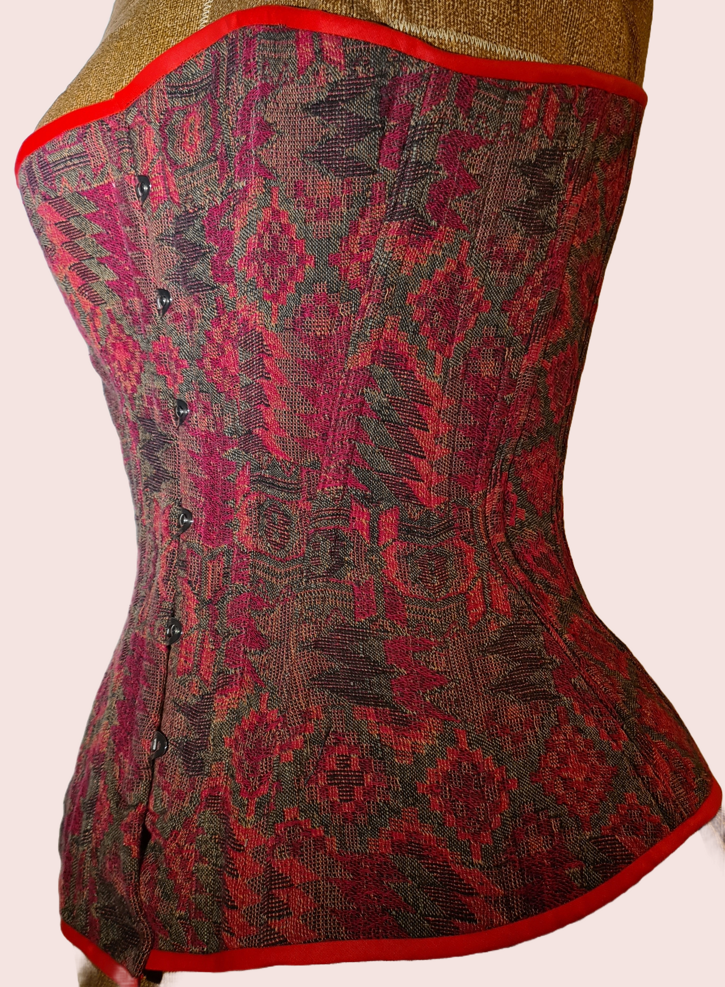 WOVEN WOOL FABRIC CORSET